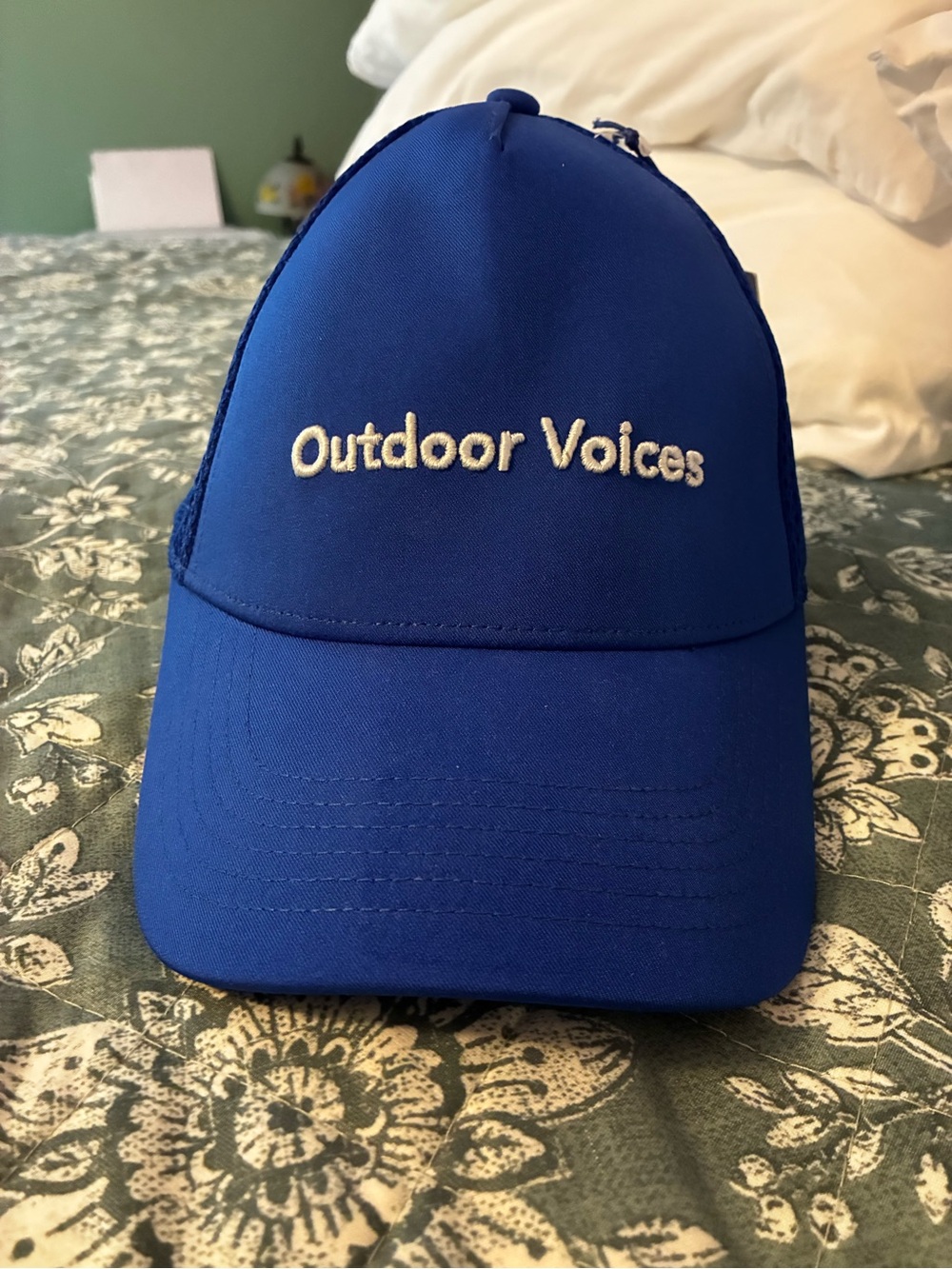 Outdoor Voices Ladies  Blue Logo  Hat